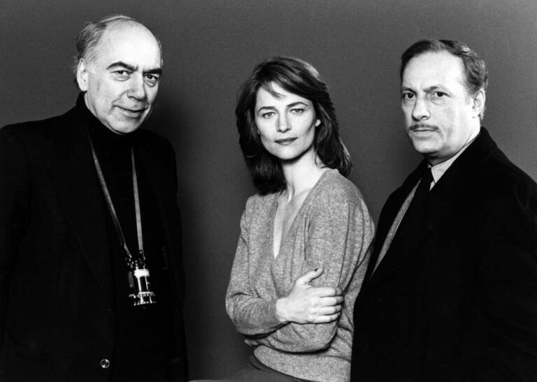Jacques Deray, Charlotte Rampling and Michel Serrault